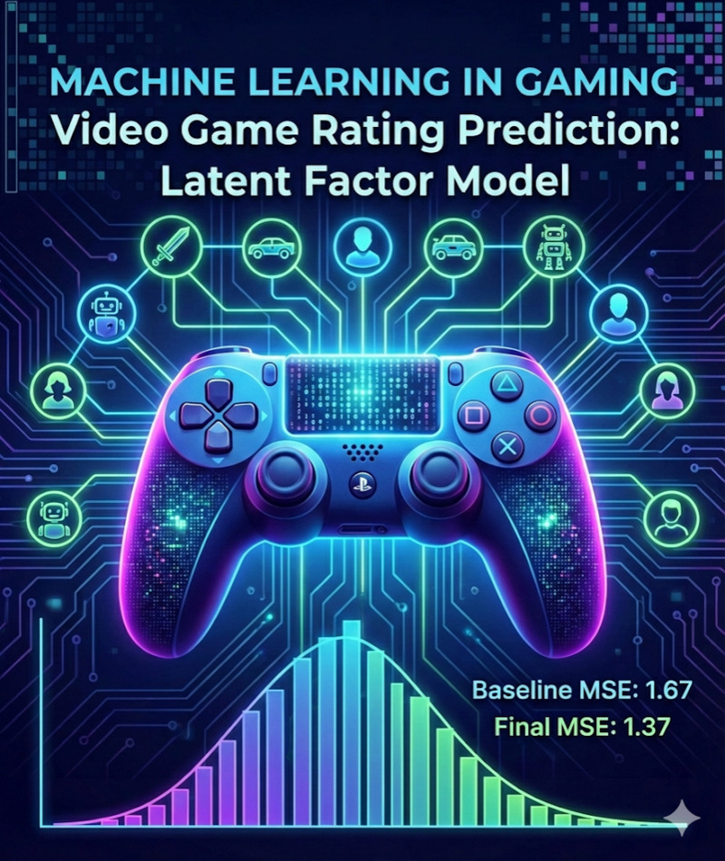 Latent Factor Recommender System for Video Game Ratings